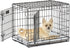 MidWest Homes for Pets Quiet Time Reversible Crate Pan Cover, 24' Mushroom Diamond/Fleece, Small