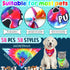 Huhumy 50 Summer Pcs Tie Dye Dog Bandanas Bulk Pet Bibs Colorful Triangle Scarf Tie Dye with Sayings Pet Bandanas
