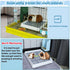 Chinchilla FHTONGE Guinea Pig Litter Box for Cage, Guinea Pigs Litter Pan with Grid, Rectangular Small Amimal Potty