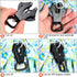 Reginary 2 Pcs Frog Clip Dog Leash Clip - 360 Degree Swivel Heavy Duty Quick Release Metal Buckle