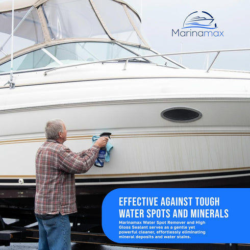 Water Spot Remover and High Gloss Sealant | Marine and Auto | For Boats, Cars, RVs, Motorcycles | Clean and Detail