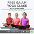 (60" 24" 3mm Gaiam Kids Yoga Mat Exercise Mat, Yoga for Kids with Fun Prints - Playtime for Babies, Active & Calm