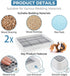 2 Pack Chinchillas WUWEOT Large Rabbit Litter Box, Shallow Bunny Restroom Litter Tray, Small Animals Litter Pan Toilet