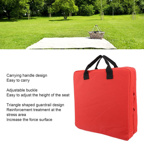 Portable Stadium Seat Cushion Foldable Stadium Seats Lightweight Padded Seat with Backrest for Bleachers Indoor Outdoor