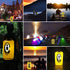Waterproof Dry Bag with Solar Bluetooth Speaker & Light, 20L Roll Top Dry Sack for Kayaking, Hiking