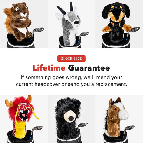 Goat Driver Headcover by Daphne's Headcovers | Premium Funny Golf Club Covers for Men and Women
