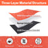 VISEMAN Table Tennis Racket Cover, Portable Waterproof Paddle Case for 2 Paddles and 5 Balls