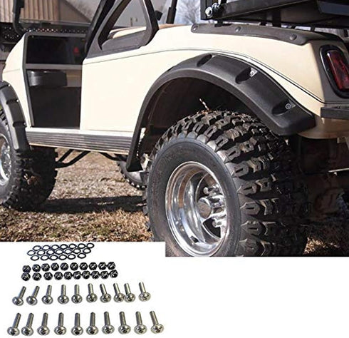 Huskey 304 Stainless Steel Bolts for Golf Cart Fender Flares - Compatible with EZGO Club Car Yamaha