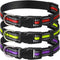 3 Pieces Adjustable Reflective Dog Collars, Quick Release Nylon Dog Collars for Dogs
