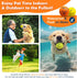 2 Pack Indestructible Dog Tennis Balls, Durable Bouncy Toy Balls for Aggressive Chewers, Interactive Fetch Water Toys
