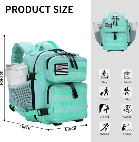 HongXingHai 9L Backpack Backpack Mini Tactical for Men and Women, Tactical Small for Hiking, Small Tactical Bag
