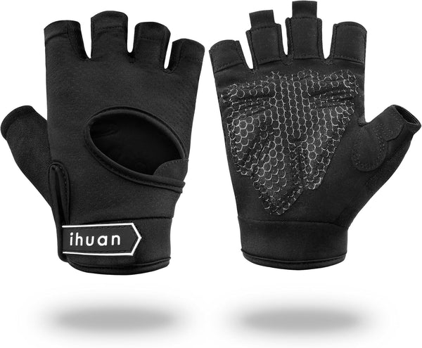 ihuan New Breathable Workout Gloves for Women & Men - No More
