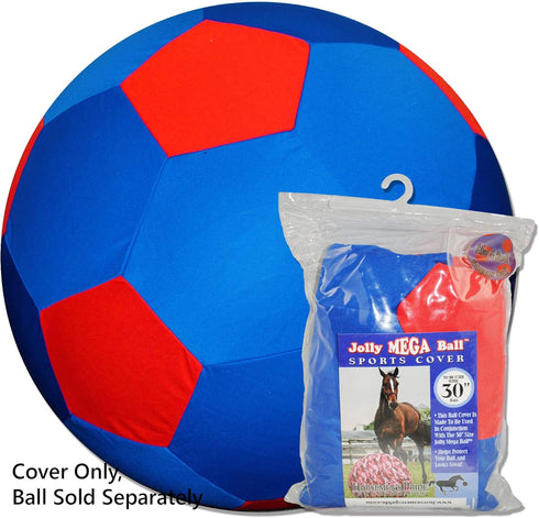 Cover,30-Inch Horsemen's Pride Mega Soccer Ball Blue