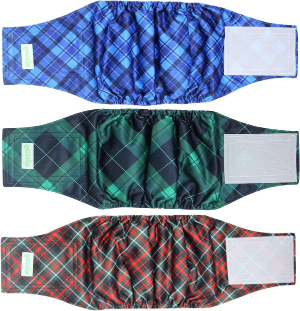 wegreeco Washable Male Dog Belly Band (Stylish Pattern) - Dog Diapers Male