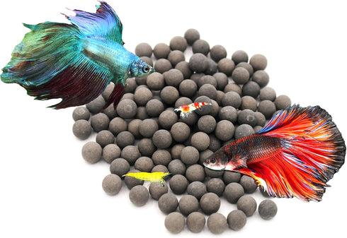 Awesome Industries 125 Betta Tourmaline Balls, Water Conditioner with 30+ Elements, Improves Health & Survival