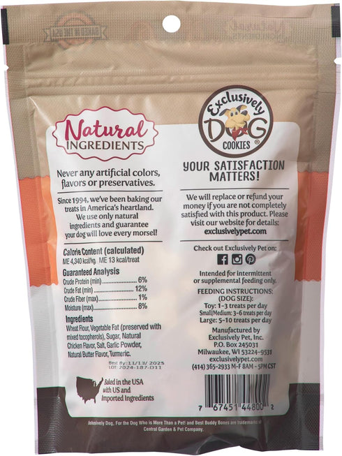 Best Buddy Bones Training Treats for Dogs and Puppies by Exclusively Dog - All Natural, Chicken Flavor, 5.5oz