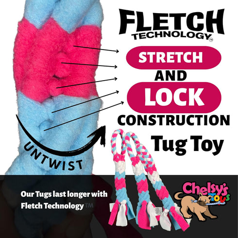 Chelsy's Toys Interactive Tug Toy for Dogs and Puppies, Mental Stimulation Toy, Slow-Play, Brain Exercise for Puppies