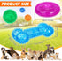 9 Pcs Dog Squeaky Toys Set - Bone and Donut Shape Teething Toys for Small and Medium Dogs, TPR Rubber Chew Toy