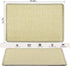 Cat Scratcher Mat, 23.6x15.7” Natural Sisal Scratching Mat with Velcro Tape,Stick on Floor and Wall Cat Scratch Pad Rug, Horizontal Cat Scratch Mat Protect Carpet and Sofa (Natural Color)