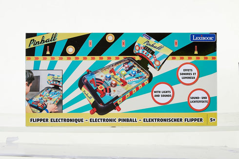 Lexibook Table Electronic Pinball - Action and Reflex Game for Children and Family with LCD Screen