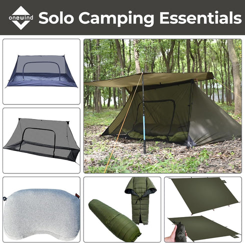 Onewind Emergency Shelter, Lightweight Reusable Rainproof Windproof Tent for Camping, Hiking, Backpacking