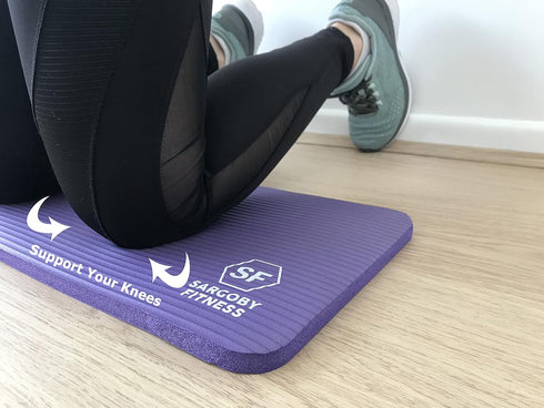 Yoga Knee Pad | 0.6 Inch Thick Cushion for Pilates, Elbows, Forearms & Wrists Workout