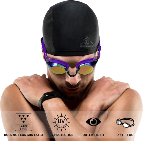 Water Gear Finalist Swim Goggles, Anti-Fog Junior Fit for Pool & Diving