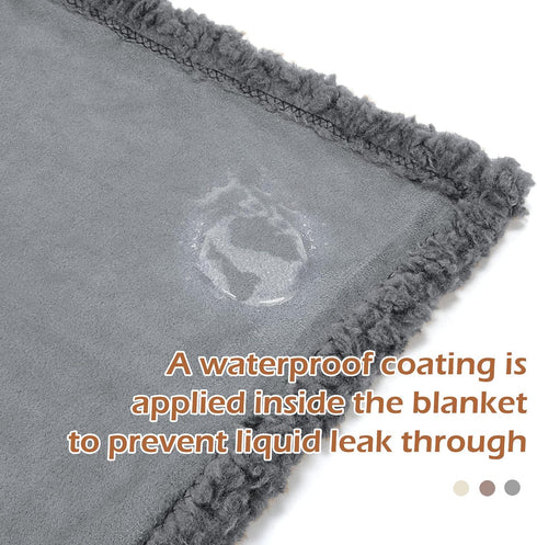 Kritter Planet Love Waterproof Bed Blanket for Couples, Washable Leakproof Blanket Pad for Adult Intimacy