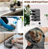 Chumia 4 Pcs Dog Towels - Microfiber Absorbent Towel for Drying Dogs, Quick Drying Paw Towel for Medium Dogs (Gray, 24