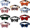 Weewooday 10 Pcs Breakaway Cat Collar with Bow Tie and Bell, Adjustable Cute Plaid Safety Collars for Cats