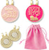 Funny Golf Ball Marker Accessories - 2pcs Golf Ball Markers with Magnetic Hat Clips & Velvet Pouch, Golf Gift