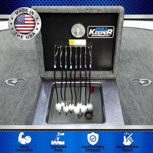 PROcise Outdoors Cull Keeper Professional Fishing Gear - Tournament Angler Fish Culling System for Organizing Bobbers &