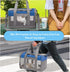 Cat Carrier, Soft Collapsible Travel Carrier for Small Medium Cats Dogs Puppies Under 15 Lbs (Greyblue)