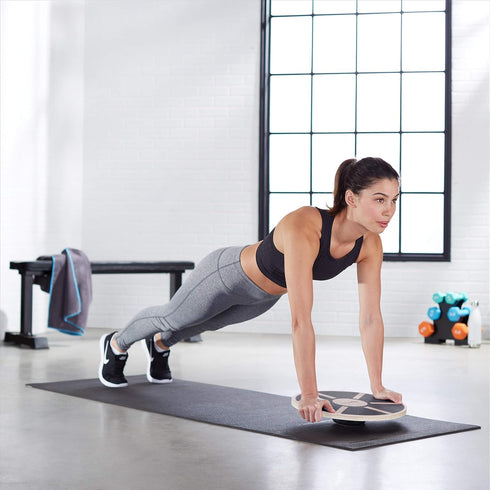 Black Wobble Balance Trainer Board for Core Strength