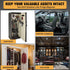 Gun Magnet with 3M Adhesives, Rated 55 LBS, Rubber Coated No Drilling Mount for Handgun, Rifle, Shotgun