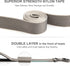 Fida 4 FT Heavy Duty Dog Leash - 2 Comfortable Padded Handles with Traffic Handle & Easy Snap Hook (Grey)