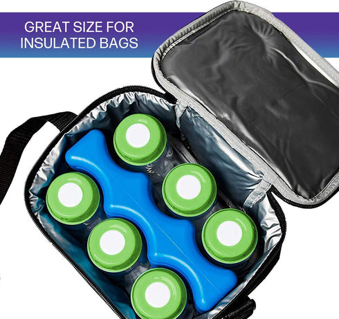 Pack Pack, Pack Ice for Coolers, Breastmilk Bottle Storage, Lunch Box, Insulated Contoured Freezer Long Lasting