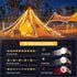 2Pack 4 1 32.8FT 6 Camping String Lights, in Quick Storage Camping Essentials Gear Rechargeable Tent Lights with Modes