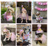 SCENEREAL Dog Birthday Bandana with Hat and Dress Girl Set, Cute Pink Tutu Skirt Outfit for Small Medium Large Dogs