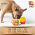 Pet Craft Supply 2 Pack Puppy Teething Dental Chew Toys, Tough Nylon Bone with Squeaky Plush Ball for Small Medium Dogs