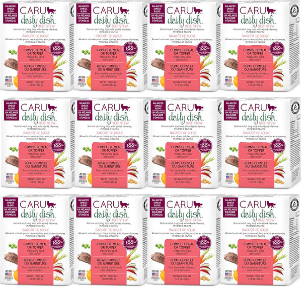 Caru - Daily Dish Beef Stew - For Dogs - Supports Overall