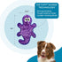 Outward Hound Durablez Tough Plush Squeaky Dog Toy, Gecko, Purple, Medium Size