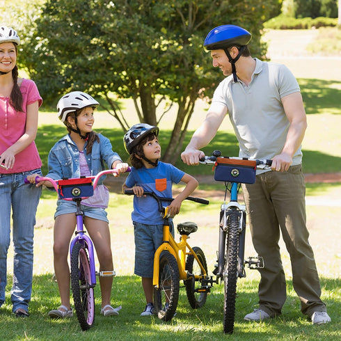 Kids Bike Handlebar Bag, Waterproof Front Basket Pack, Small Bicycle Bag for Boys, Girls, Men, Women