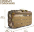 Tactical Molle Admin Pouch - Utility EDC Tool Pouch Bag for Backpack Strap, Battle Belt Accessories