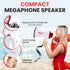 Pyle Megaphone Speaker Lightweight Bullhorn with Built-in Siren, Adjustable Volume Control, 800 Yard Range - PMP30