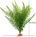 JIHAQUA Fake Fern Plants, Reptile Plastic Terrarium Decor, Reptiles Amphibians Tank Accessories for Crested Gecko