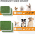 Tray,2 Pack 20"*25" KOOLTAIL Dog Grass Pad with Washable Pee Pads for Puppy Potty Soft Artificial Turf Multipurpose