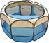 Pet Puppy Dog Playpen, Portable Foldable Cat Tent Crate, Indoor Outdoor Playground 29x16 (Grey)