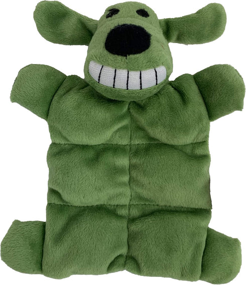 Multipet Loofa Squeaker Mat 6" Dog Toy, 3 Pack