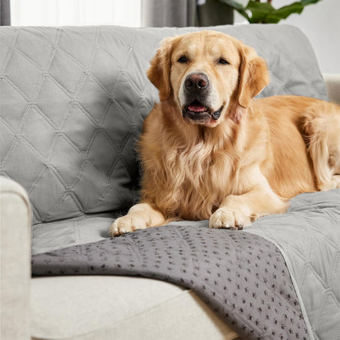 Gorilla Grip 100% Waterproof Dog Blanket, Pet Friendly Throw for Small Dogs, Leakproof Washable Couch Cushion Protector